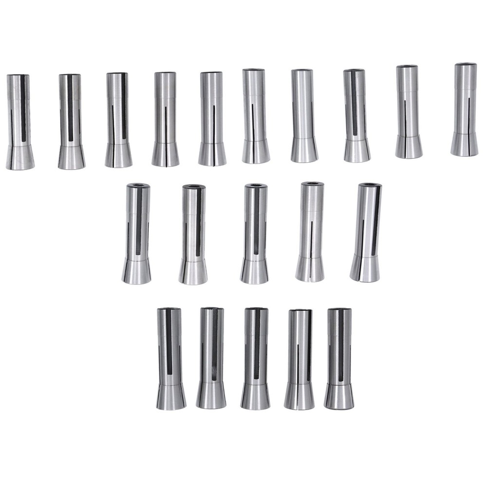 LABLT for 20 Pcs Set High Precison Metric R8 Collet Set 1mm to 20mm