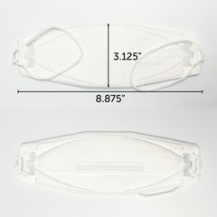 10 PACK KF94 WHITE BOTN Protective Face Mask Adult Made in Korea KFDA Certified