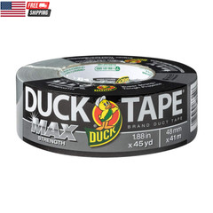 Brand Max Strength Duct Tape – 1 Roll – Heavy Duty Hold – 1.88 Inch X 45 Yards –