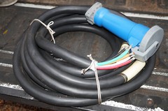 IEC-60309 Class 100-Amp 50-ft Portable Power Distribution Cable 5100C9W Socket