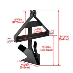 For Category 1 3 Point Quick Hitch Tractors Plow Black Raw Middle Buster Steel