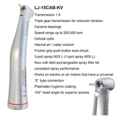 Dental 1:5 Electric High Speed Handpiece Contra Angle Fiber Optic KaVo LUX M25L