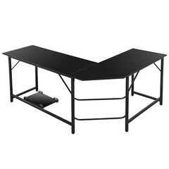 66″ L-Shaped Gaming Desk Corner Computer Desk PC Laptop Study Table Workstation