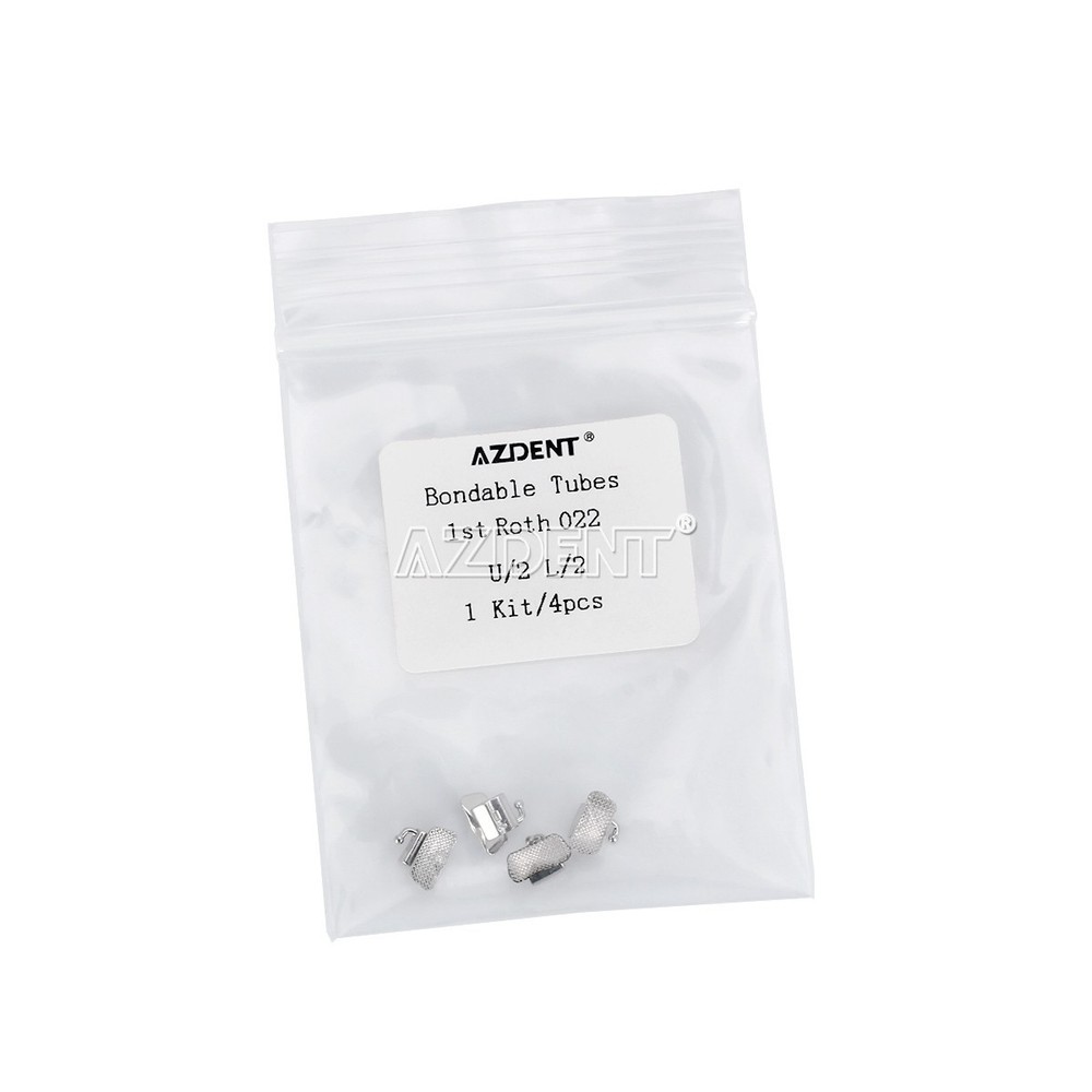 5X Dental Orthodontic Bondable Non-Con mesh base Buccal Tube 1st Molar Roth 022
