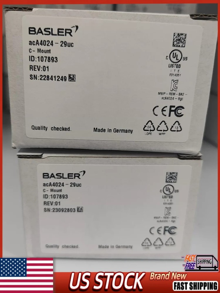 New acA4024-29UC Industrial Camera Basler Quality Assurance Free Delivery