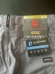 Ariat FR M5 DuraLight Ripstop Stackable Straight Leg Pant Men’s Grey 30X30 NWT
