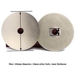 4″ in Diamond Grinding Disc Flat Lap Disk Grit 36-3000 Lapidary Tools for Stone