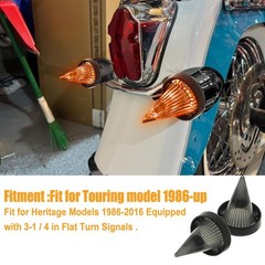 Smoke Bullet Turn Signal Light Lens Cover Fit for Harley Touring Road Glide Road