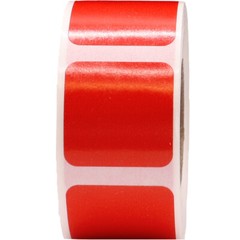 Square Stickers | 1″ Inch Wide | 500 Pack | Pick One Color