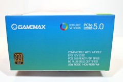 GAMEMAX 1050W ATX 3.0 PCIE 5.0 ARGB Smart 80+ Gold Power Supply UNIT (PSU) WHITE