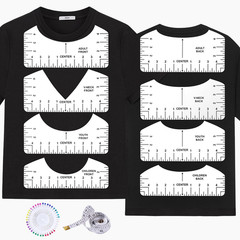 10 Pcs T-Shirt Ruler Guide Alignment Tool for Vinyl Placement Heat Press