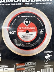 DIAMONDBACK DB-10CR Continuous Rim Wet Cut Diamond Blade Concrete 10 inch – NEW