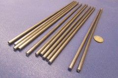 4140 Alloy Steel CF Rod Round Bar, 1/4″ Dia. x 1 Ft Length, 12 Units