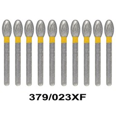 30 Burs Dental Diamond Burs FG 379/023XF EGG Shape Extra Fine Coarse Fine Yellow