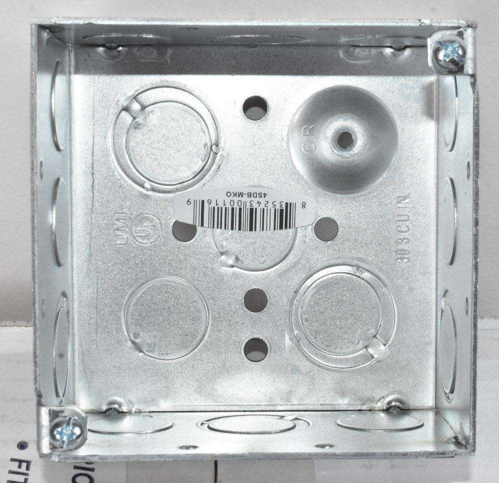 10 Welded Electrical Boxes Square 4″ x 4″ x 2-1/8″ 30.3 cu. in ko’s mko’s
