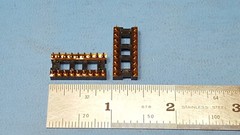 (10 PCs) IC SOCKET , 18 PIN , CAMBION, DIP , THROUGH_HOLE, Kynar Film Protected