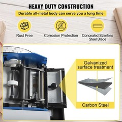 VEVOR Manual Water Activated Tape Dispenser FX-800 Carbon Steel Adjustable