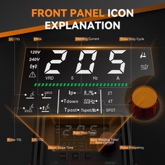 ARCCAPTAIN iControl TIG 205 Pro 5 In 1 Cold Spot Stick/TIG Welder 120V/240V