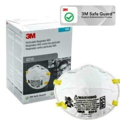 3M 8210 N95 Disposable Particulate Respiratory Protection Mask NIOSH MADE IN USA