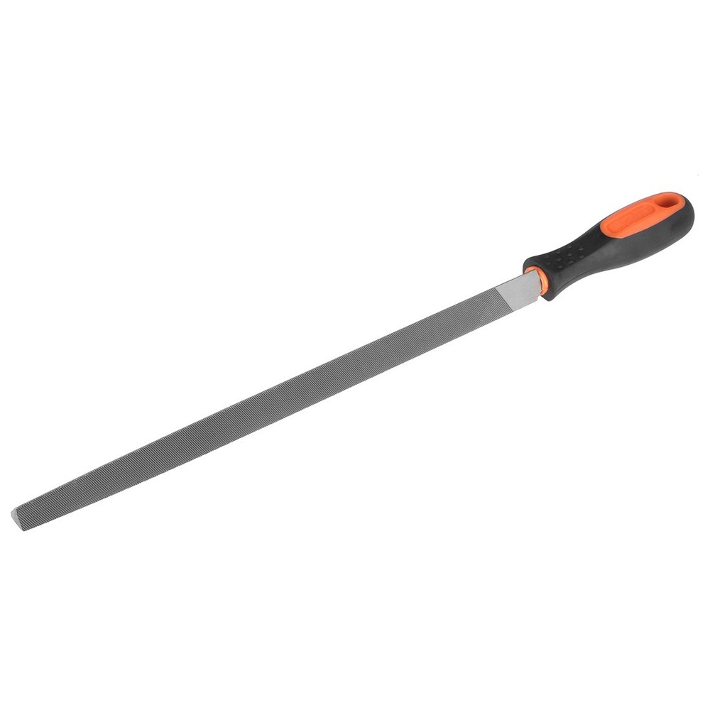 12″ Second Cut High Carbon Hardened Steel Triangle Three Square File with Handle