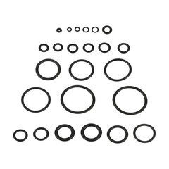 1020 Pcs O-Ring Kit 20 Sizes Nitrile Rubber Assortment Set, Oil & Heat Resistant