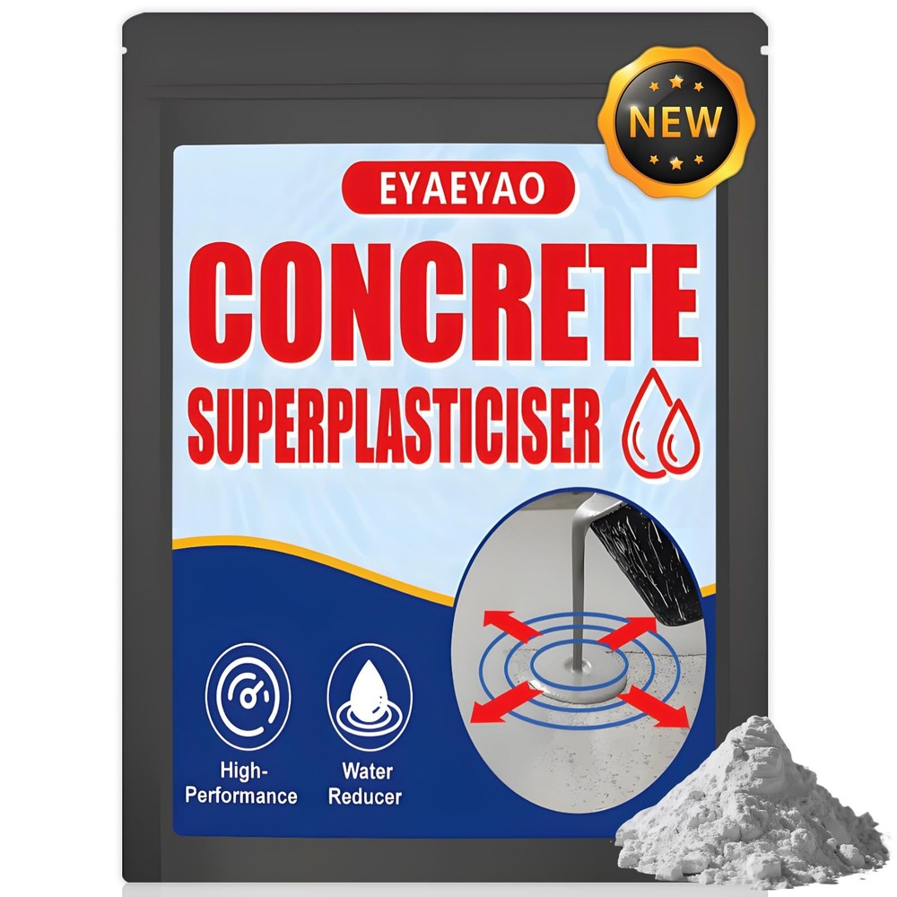 Concrete Super Plasticizer, Concrete Admixture, 8 Ounces High Range Water Red…