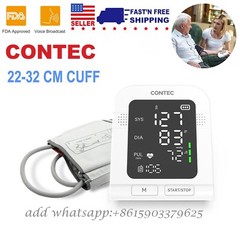 Voice Broadcasting Electronic Blood Pressure Monitor Upper Arm Adult LED NIBP