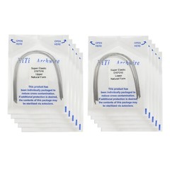 100PCS Dental Orthodontic Niti Arch Wire Natural Form Elastic Round Rectangular