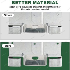 10 packs Adjustable Post Base ABA66Z ZMAX kit for Porch Railings, Mailbox Posts