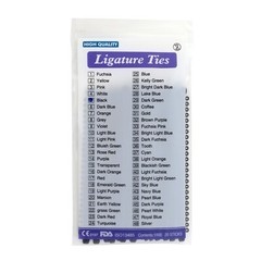 1000pcs Dental Ligature Ties Braces Rubber Bands Orthodontic Elastic 11 Colors