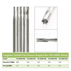 Dental Surgical Burs 2-5 557 330 Long FG SURG FGOS SL Carbide Bur For High Speed