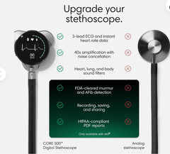 EKO core 500 digital SMART STETHOSCOPE — The CORE 500 Silver