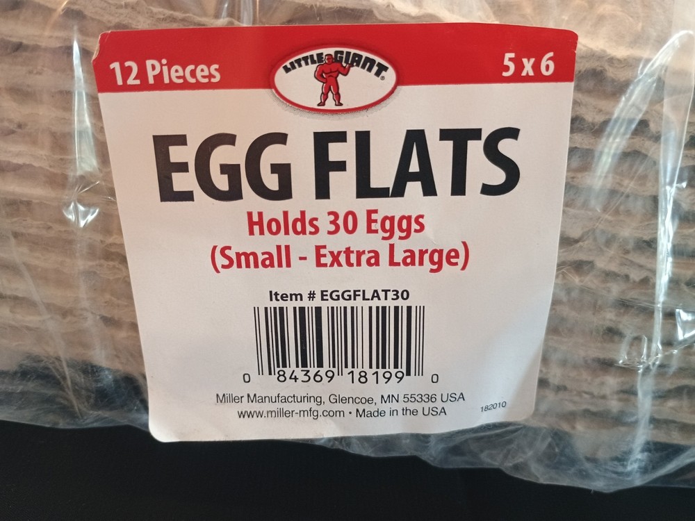 30-Count Egg trays 12 pcs Trays; Biodegradable Recycled Pulp Paper Farm Fresh