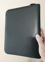 Day-Timer Black Zippered Planner Cover Organizer 8″x10.5″ 7 ring, NICE!