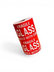 3×5 (Broken) Glass Handle w Care Labels Fragile Adhesive Stickers 1 Roll of 500