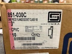 Lot of 10 Spears 851-030C 3″ CPVC One Piece Flange Socket Class 150 New NIB
