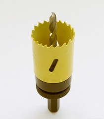 M42 Bi-Metal Hole Saw 1 Inch With Arbor and Pilot Center Drill Bit Hole Cutter