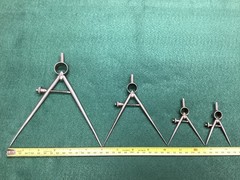 Vintage Lufkin Rule Co. Round Leg Dividers 2” – 5-1/2” Saginaw MI 🇺🇸 L👀K !