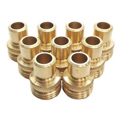 Lot of 9 Dixon 500QCM Quick Connector Brass Plug, 3/4in Male GHT, 150PSI