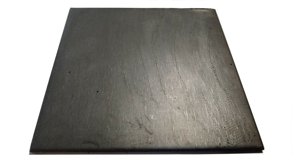 4 Pieces 4in x 4in x 1/8in Steel Flat Plate (0.125in Thick)