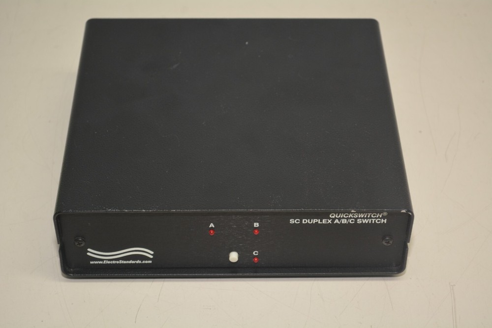 Electro Standards QuickSwitch 4186 Fiber Optic SC Duplex A/B/C Switch #W3288
