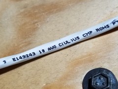 Windy City 002391 18/6C Plenum Communications Cable White/Black Stripe /100ft