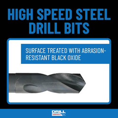 1/8 Carbon Steel Npt Pipe Tap and R High Speed Steel Drill Bit Se