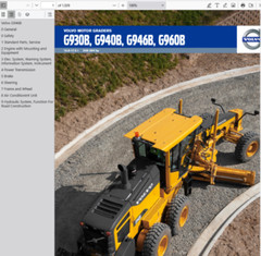 Volvo G946B Motor Grader Service Repair Manual Construction PDF USB