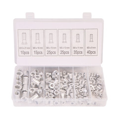 Flat Head Thread Insert Nut Metric Rivet Nut Assorment Kit M3 M4 M5 M6 M8 M10