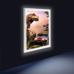 24″x33″/ 24″X36″, 27″ x 40″ LED Backlit Movie Poster Art Picture Frame Light Box