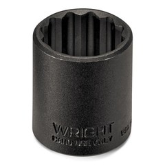 33124 – 3/8Inch Drive 12 Point Standard Black Industrial Socket – 3/4Inch