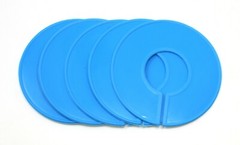 Blue Round Plastic Blank Rack Size Dividers – Multi-Pack