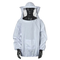 Protective Safety Beekeeping Jacket Veil Suit Bee Keeping Size L Suit Smock USA