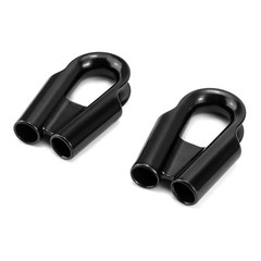 Pack of 2 15mm Wire Rope Thimbles with Industrial Strength and Polished Finish